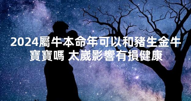 2024屬牛本命年可以和豬生金牛寶寶嗎 太嵗影響有損健康